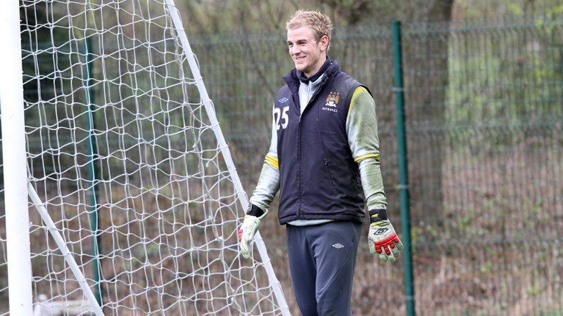 Joe hart out training