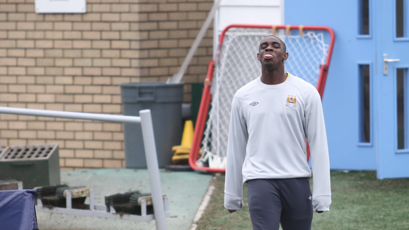 cheeky micah heading out for training