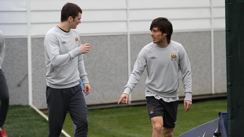 david and adam chin wagging before training