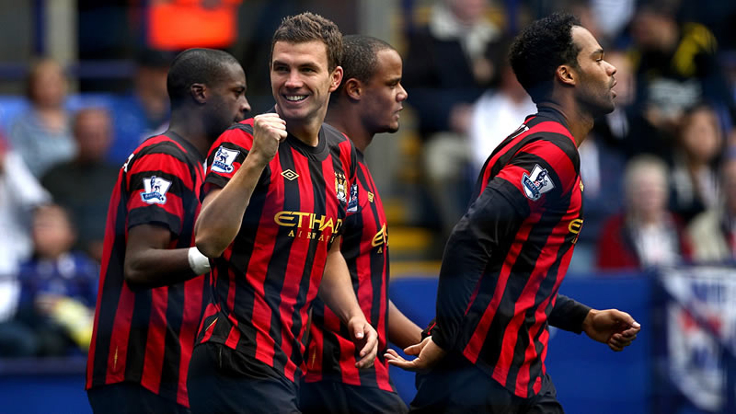 ARAB SITE DZEKO CELEBRATES