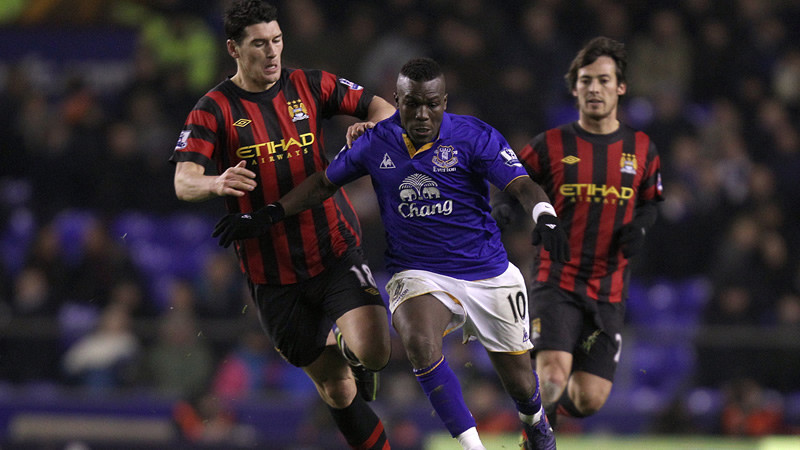 Gareth Barry Action Everton