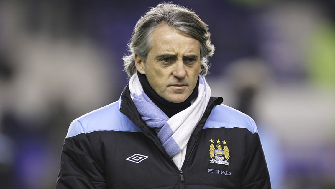 Mancini Pre Everton Game