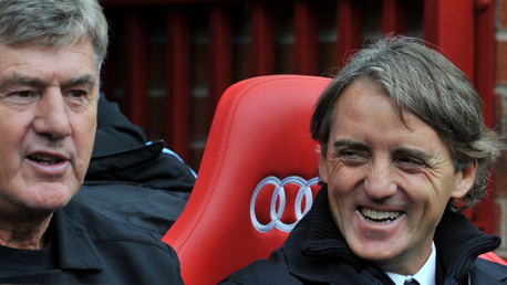 Mancini enjoys the win