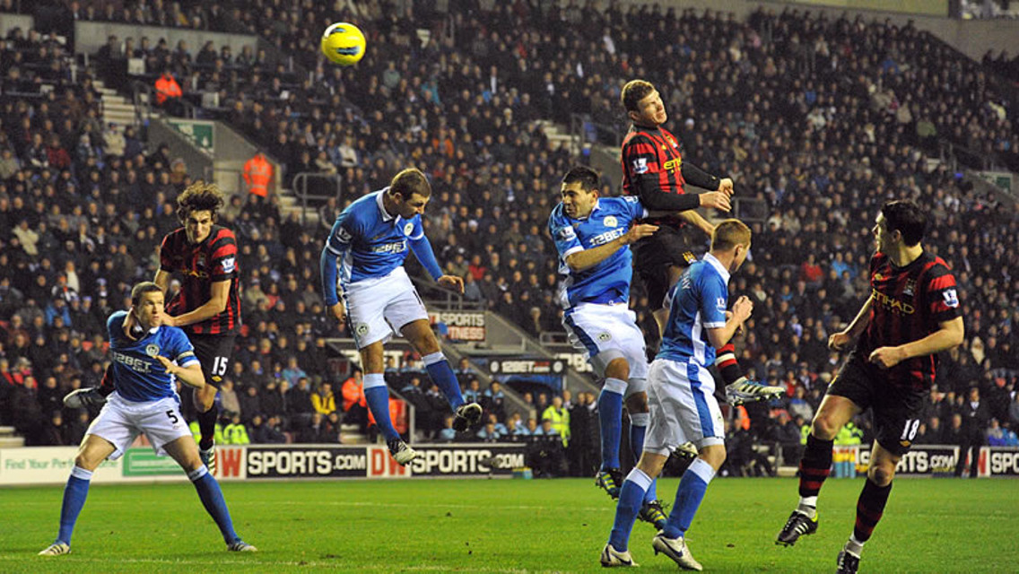 Dzeko goal action wigan