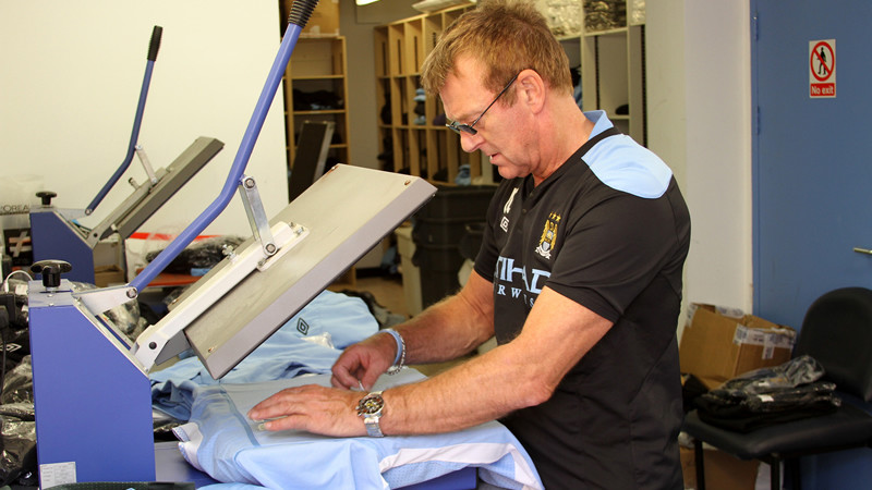 Chappy working hard in the kit room