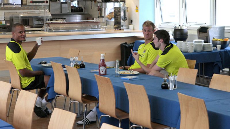 Vincent Joe and Adam share some breakfast