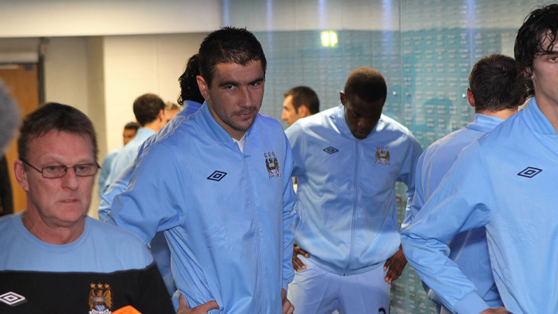 Seconds before the players come out to play