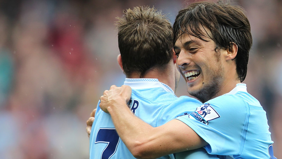James milner and David silva