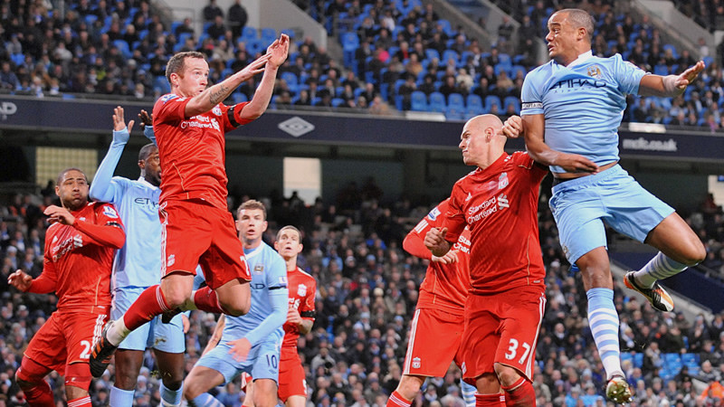 Kompany Action Liverpool