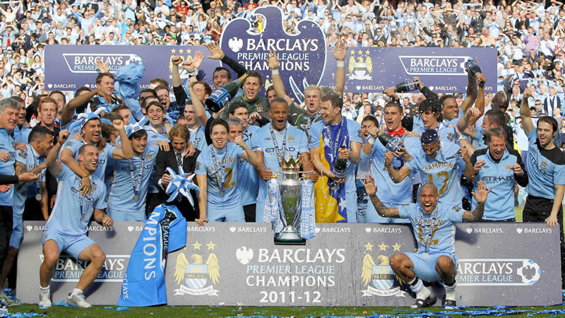 Manchester City Barclays Premier League champions