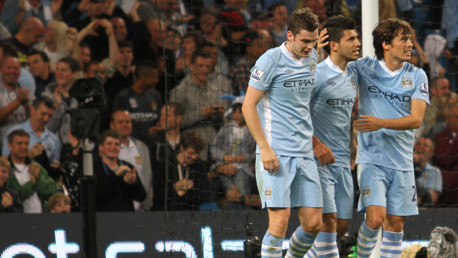Aguero Silva and Johsnon Celebrate