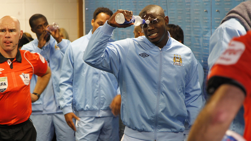 Micah pours water on himself just before they go out