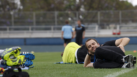 Behind the scenes: In the gym