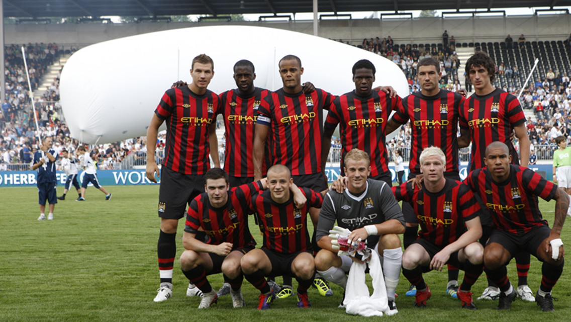 White caps line up
