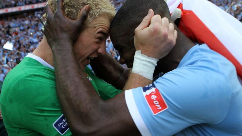 Joe Hart and Micah Richards