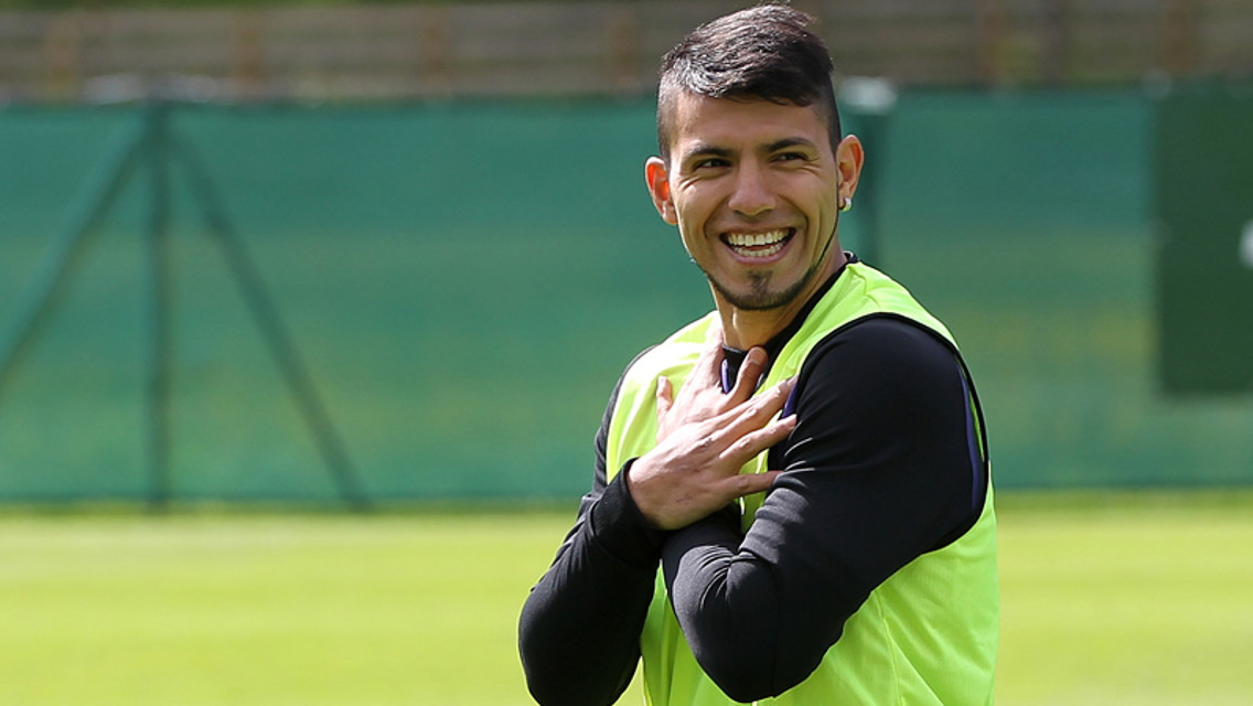 Practicing the new celebration...