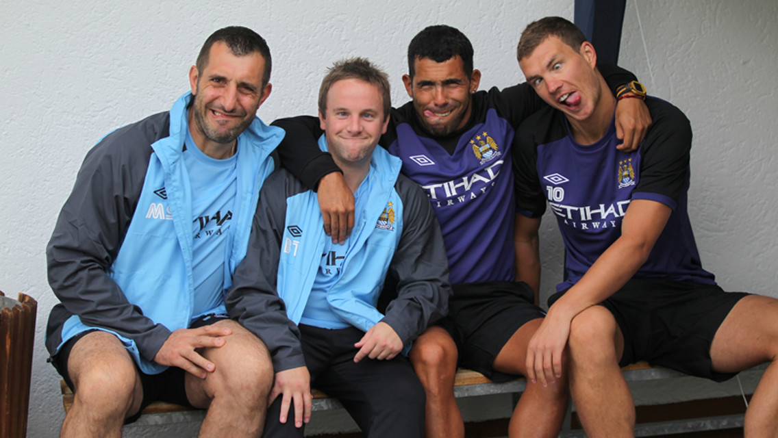 Masseur Carlo and sports therapist Ben Thompson join Carlos and Edin's lead 
