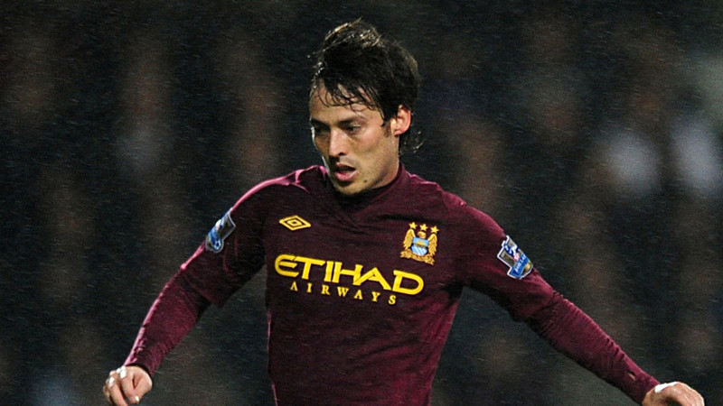 Manchester City 12/13 ダヴィ・シルバ 長袖ユニフォーム David Silva
