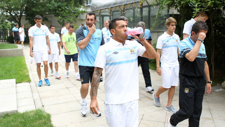 Carlos is back and rehydrating on yet another sultry day in Beijing.