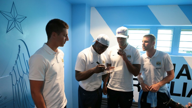 Manchester City changing room Soweto