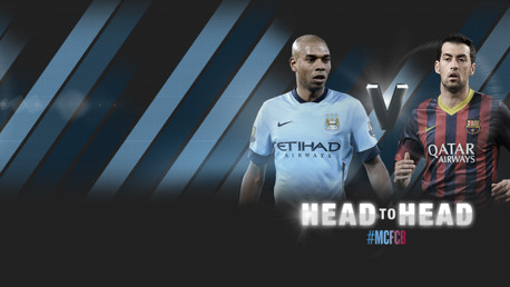 #MCFCB: Fernandinho v Busquets infographic