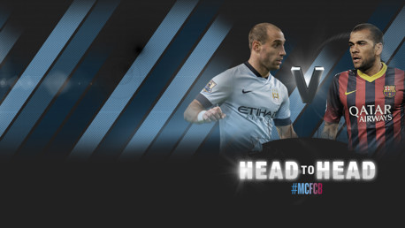 #MCFCB: Zabaleta v Alves infographic