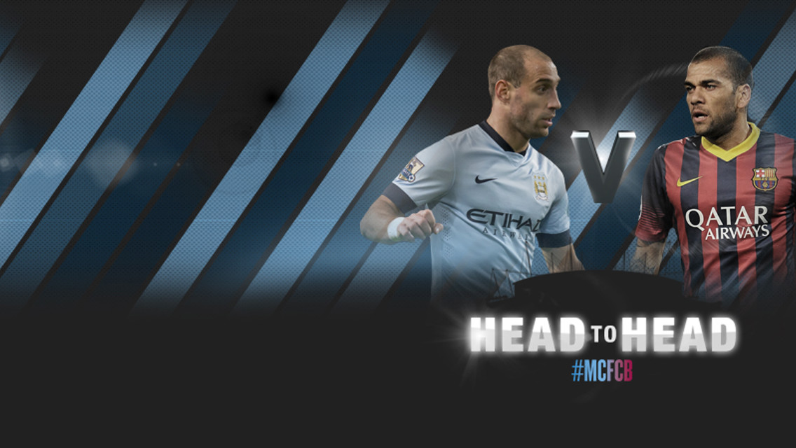 #MCFCB: Zabaleta v Alves infographic