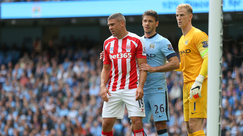 Joe Hart and Martin Demichelis