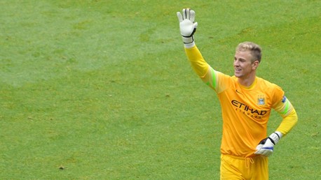 Manchester City's Joe Hart after the Barclays Premier League match between Manchester City and Southampton at the Etihad Stadium, Manchester.