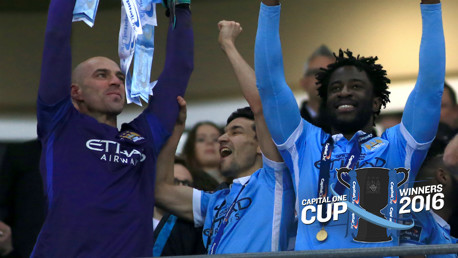 Wilfried Bony celebrates