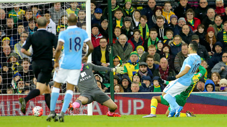 GOING SOLO: Sergio Aguero scores his brilliant goal