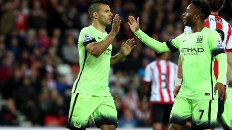 Sergio Aguero and Raheem Sterling