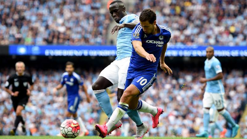 Sagna and Hazard battle