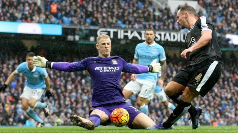 Joe Hart denies Daniel Drinkwater