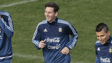 Lionel Messi and Sergio Aguero