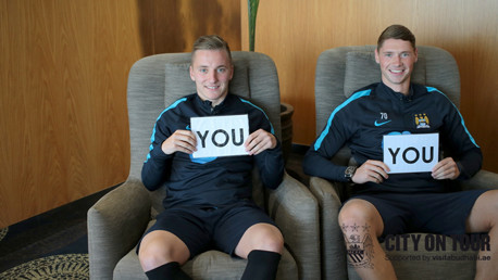 Team mates Glendon and Evans