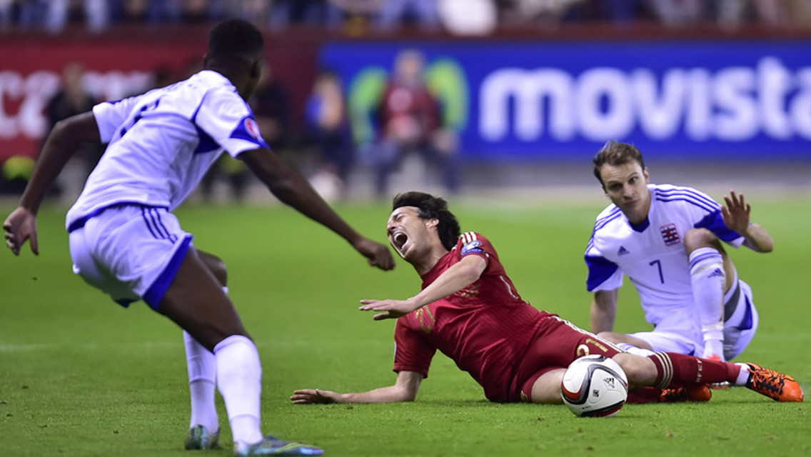 Silva injured and Sterling scores in Euro qualifiers