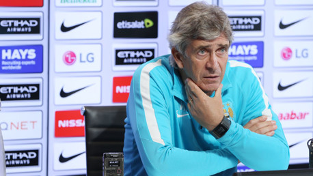 Everton v City: Pellegrini press conference I