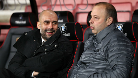 LAUGH: Pep seems pretty relaxed ahead of this one
