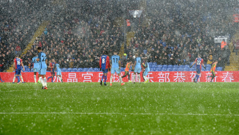 Hailstones at Selhurst Park