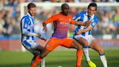 TERRIERS: Delph keeps a couple of opponents at arms length