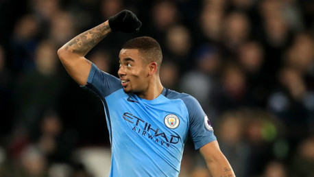 Gabriel Jesus celebrates