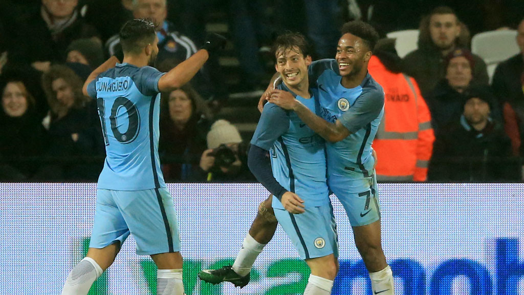 Silva and Sterling celebrate