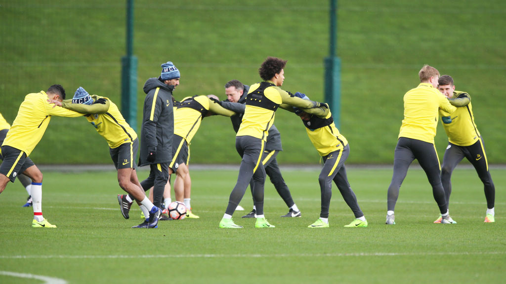 Squad at full stretch