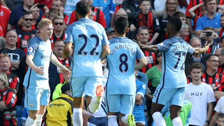 Kevin De Bruyne celebrates