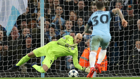 SAVE: Caballero saves Falcao's penalty