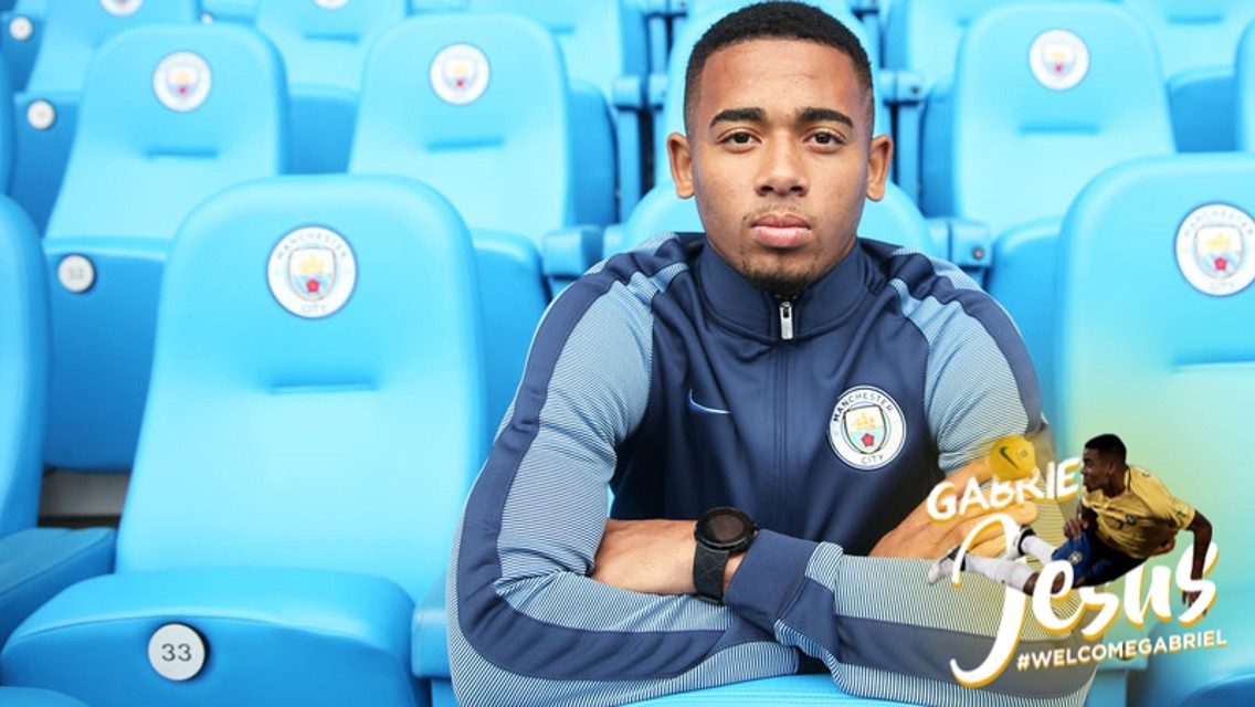 A close-up of Gabriel Jesus