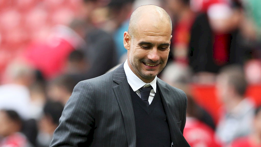 Pep celebrates Old Trafford win