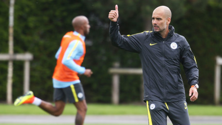 Fotogalería: Pep dirige su primer entrenamiento