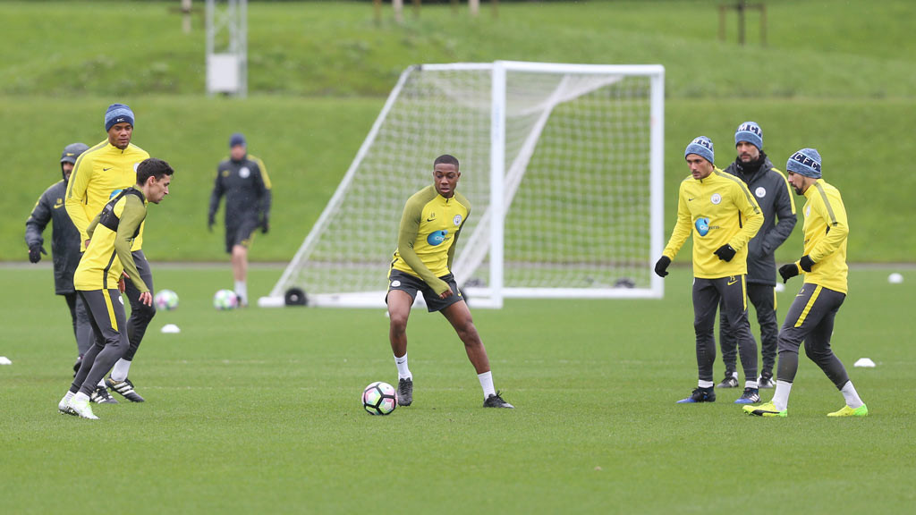 Jesus Navas in training